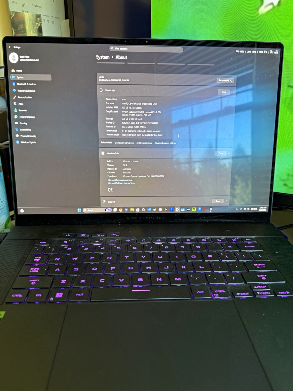 ASUS ROG Zephyrus 16" i9-13900H 16GB 1TB SSD RTX 4070 Windows 11 Home