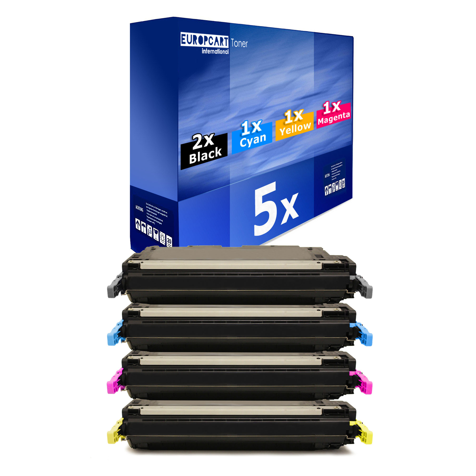 5x Eurotone Compatible HP LaserJet Toner Cartridge XL Q7560A-63A
