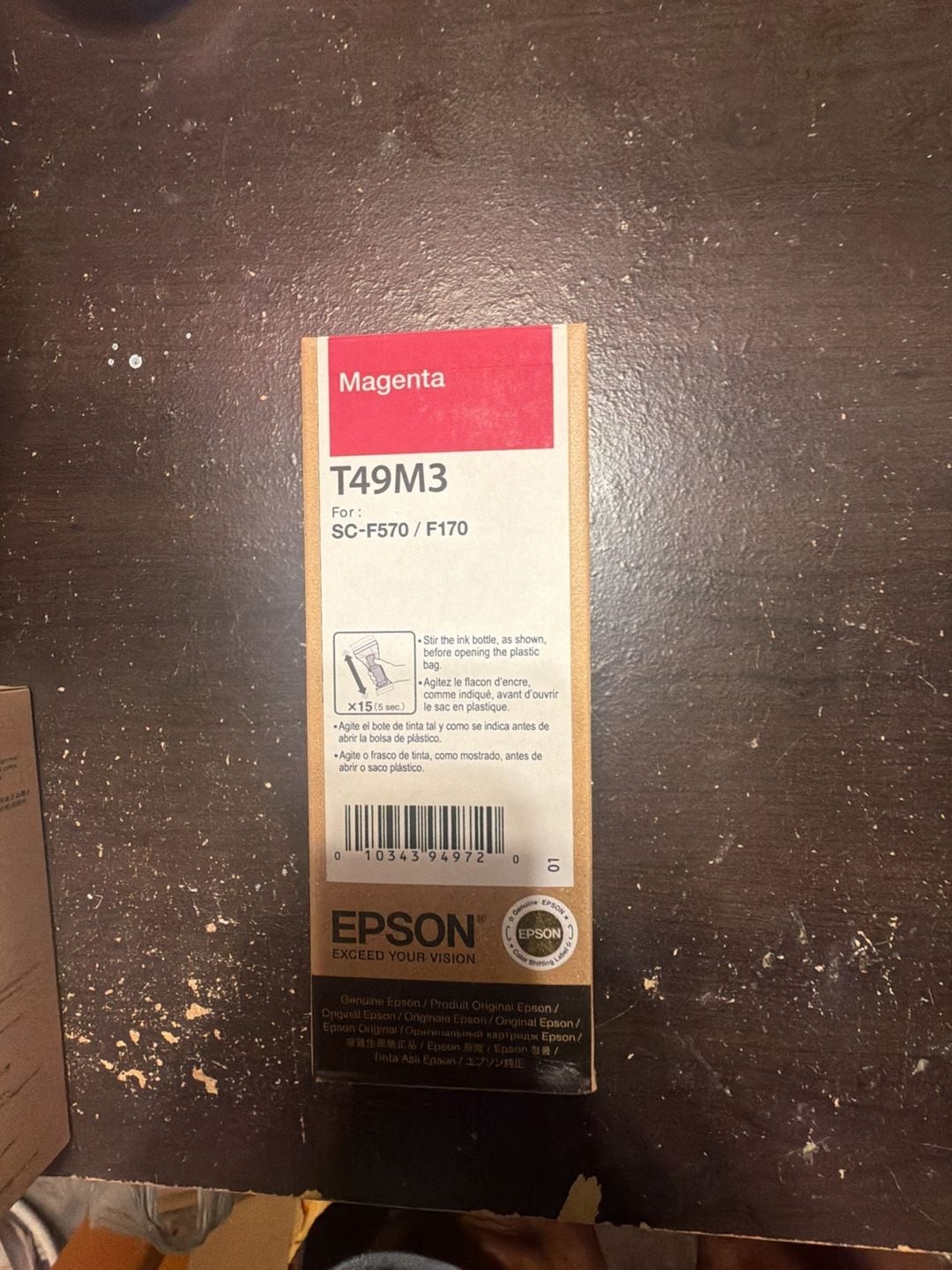 Epson T49M3 Magenta Ink Bottle 140ml For SC-F570 / F170