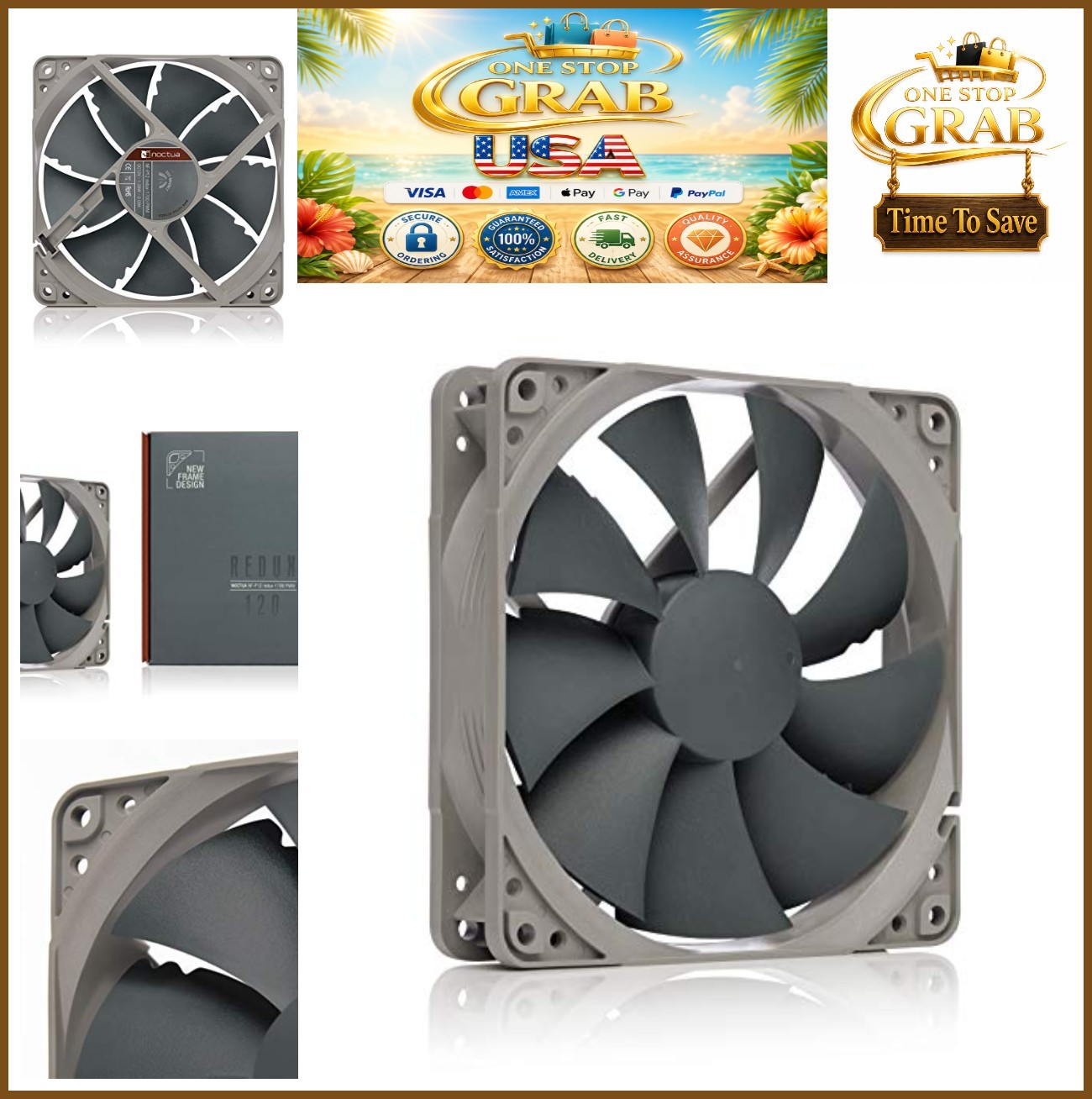 Case Fan 120mm PWM 1700 RPM Quiet 4 Pin 12V High Airflow Pressure Optimized