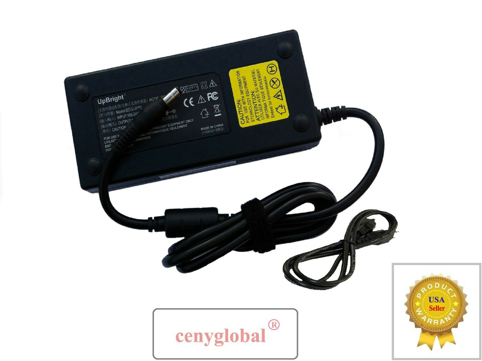 AC Adapter For MSI Optix MPG341CQR 34" UWQHD Curved Gaming Monitor Power Supply