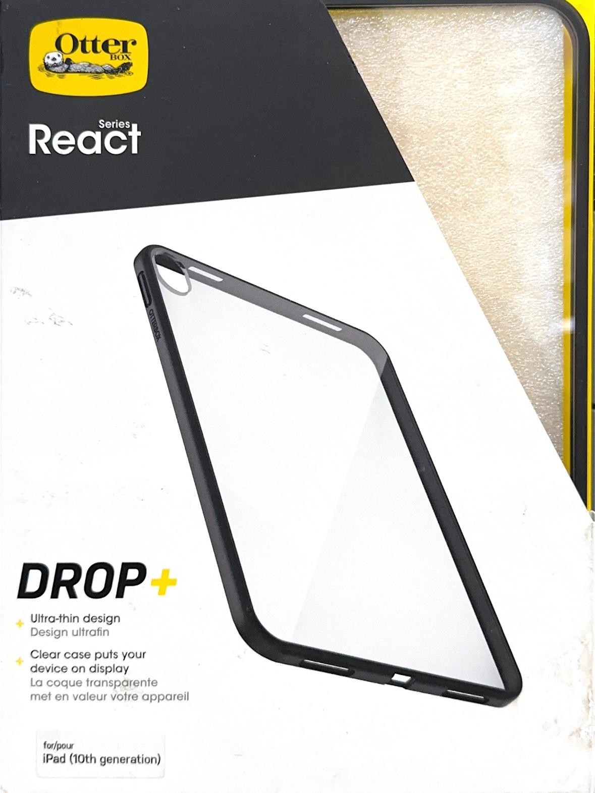 Otterbox React series Drop+ Case For iPad 10th Generation, Black