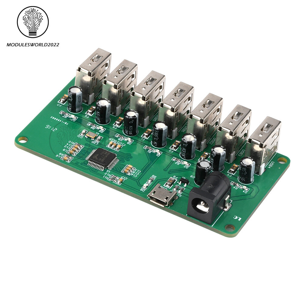 USB 2.0 HUB Module 1 to 7 Port Hub USB Expansion Module MTT Chip 7 USB Interface