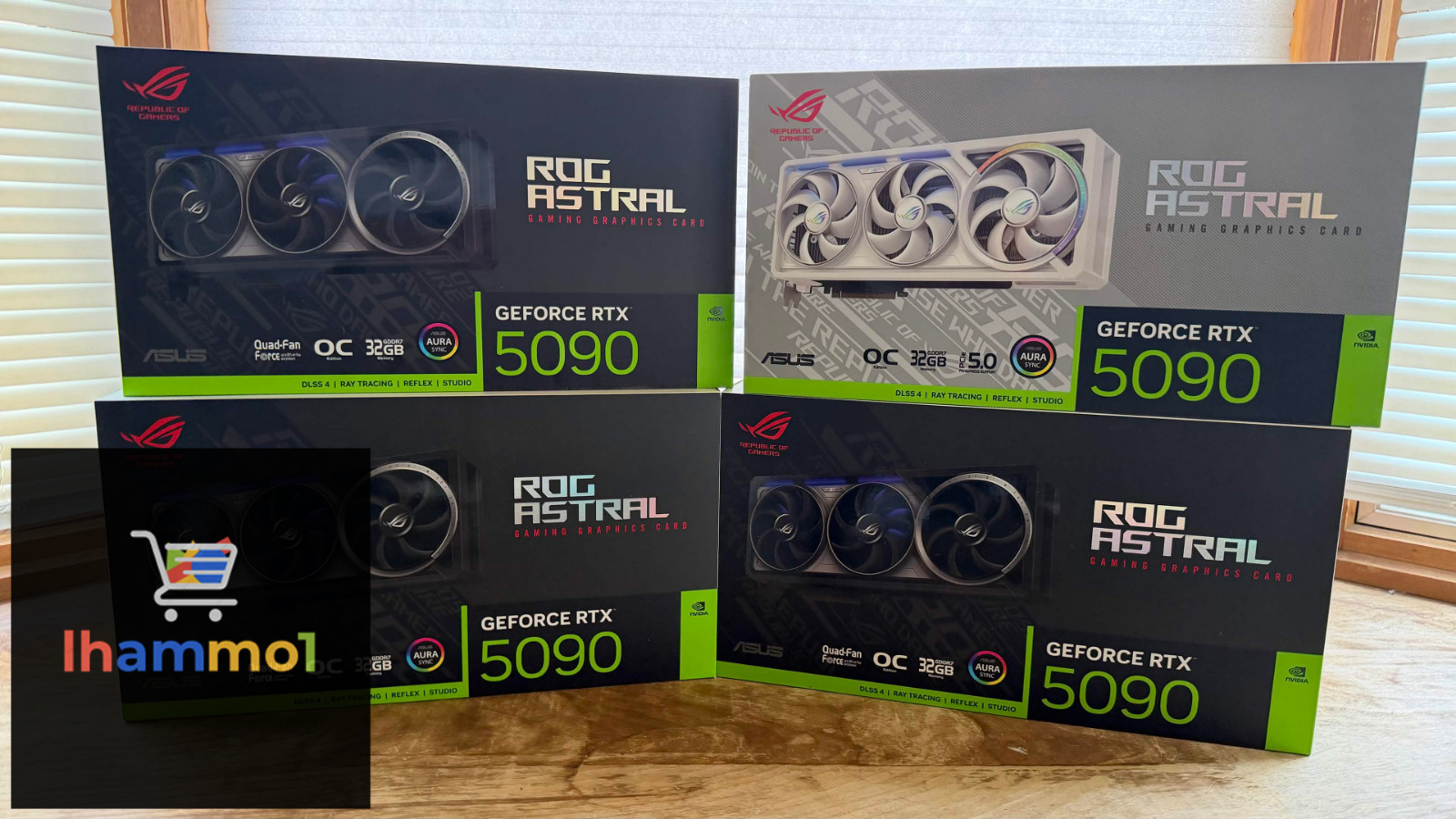 QTY 4 - ASUS ROG Astral RTX 5090 OC 32GB (3x Black + 1x White) ✅UPS 1-DAY AIR✅