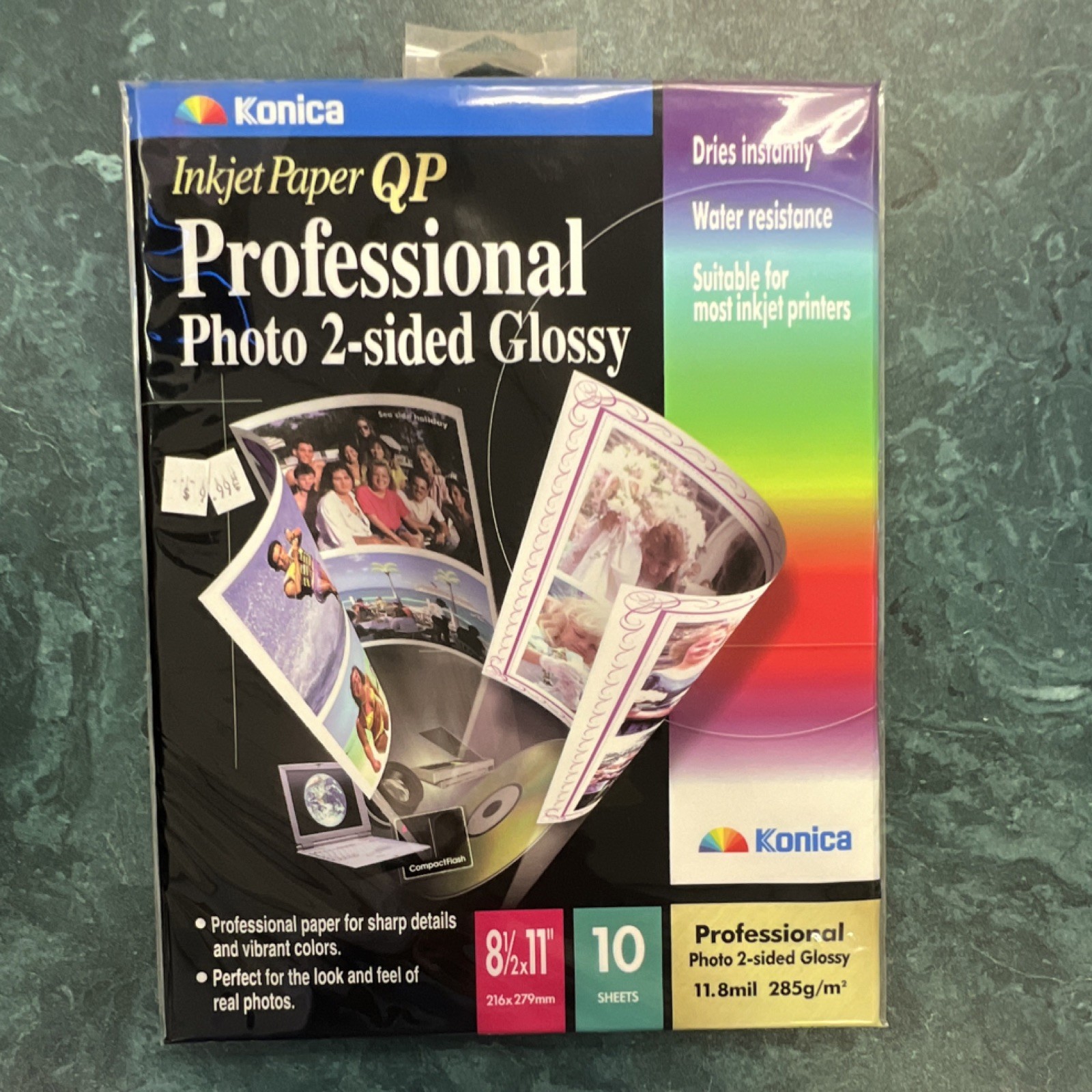 Konica QP Inkjet Photo Paper 2-Sided Glossy 285gsm 10 Sheets QP10LTDH 3 packs