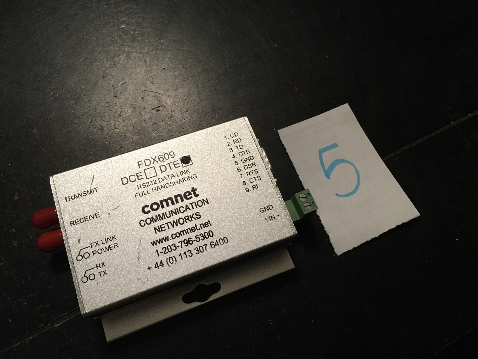 Comnet FDX609 DTE RS232 Data Link Full Handshaking