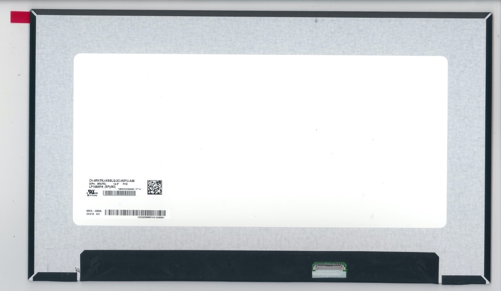 LP140WFH(SP)(M3) Dell 0RNTRJ FHD 1920x1080 Matte IPS 30pin LCD Screen Display