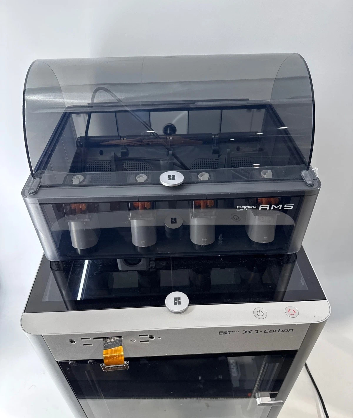 Bambu Lab X1 - Carbon Combo 3D Printer AMS (Missing LCD Screen) - Print Remotely