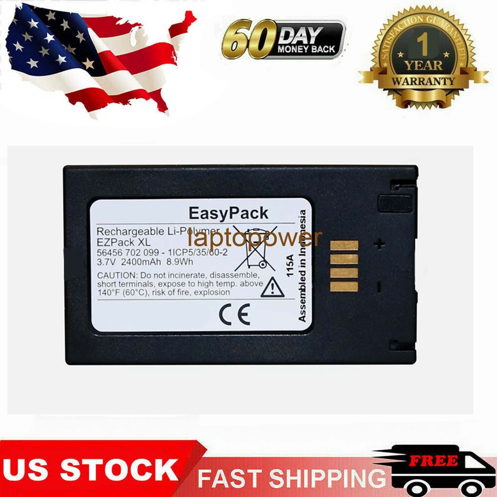 EZPack XL 56456 702 099 Rechargeable Li-Polymer Battery for VARTA EasyPack 2000