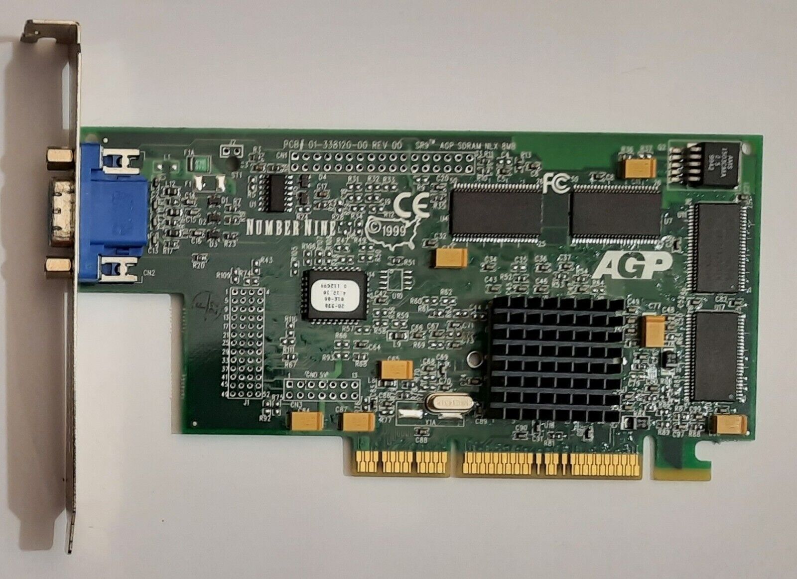 #9 Number Nine SR9 NLX AGP Graphics Card (8MB, S3 Savage4 LT, Retro, 1999)
