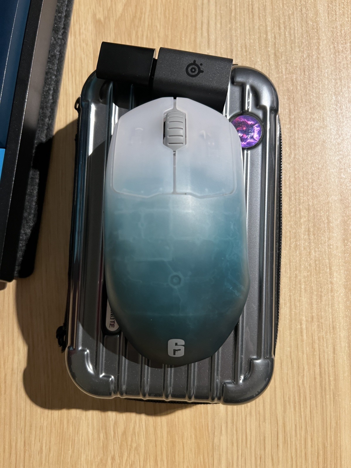 SteelSeries Prime Black Ice Wireless Mod with bloody red Esptiger dot skates