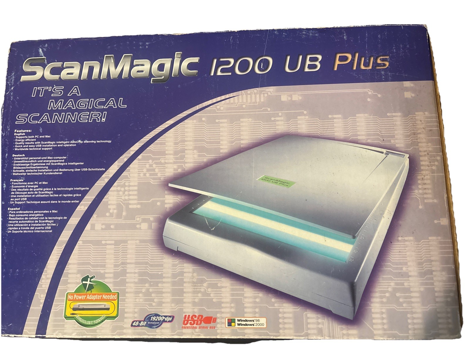 ScanMagic Magical Scanner 1200 UB PLUS With Box & Manual New Open Box only