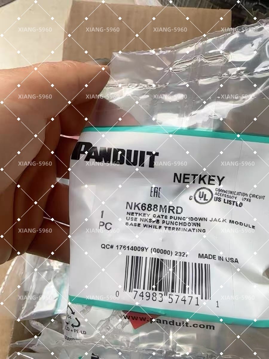 Panduit NetKey NK688MRD Cat6 Jack Red Module  for DHL/fedex Qty50