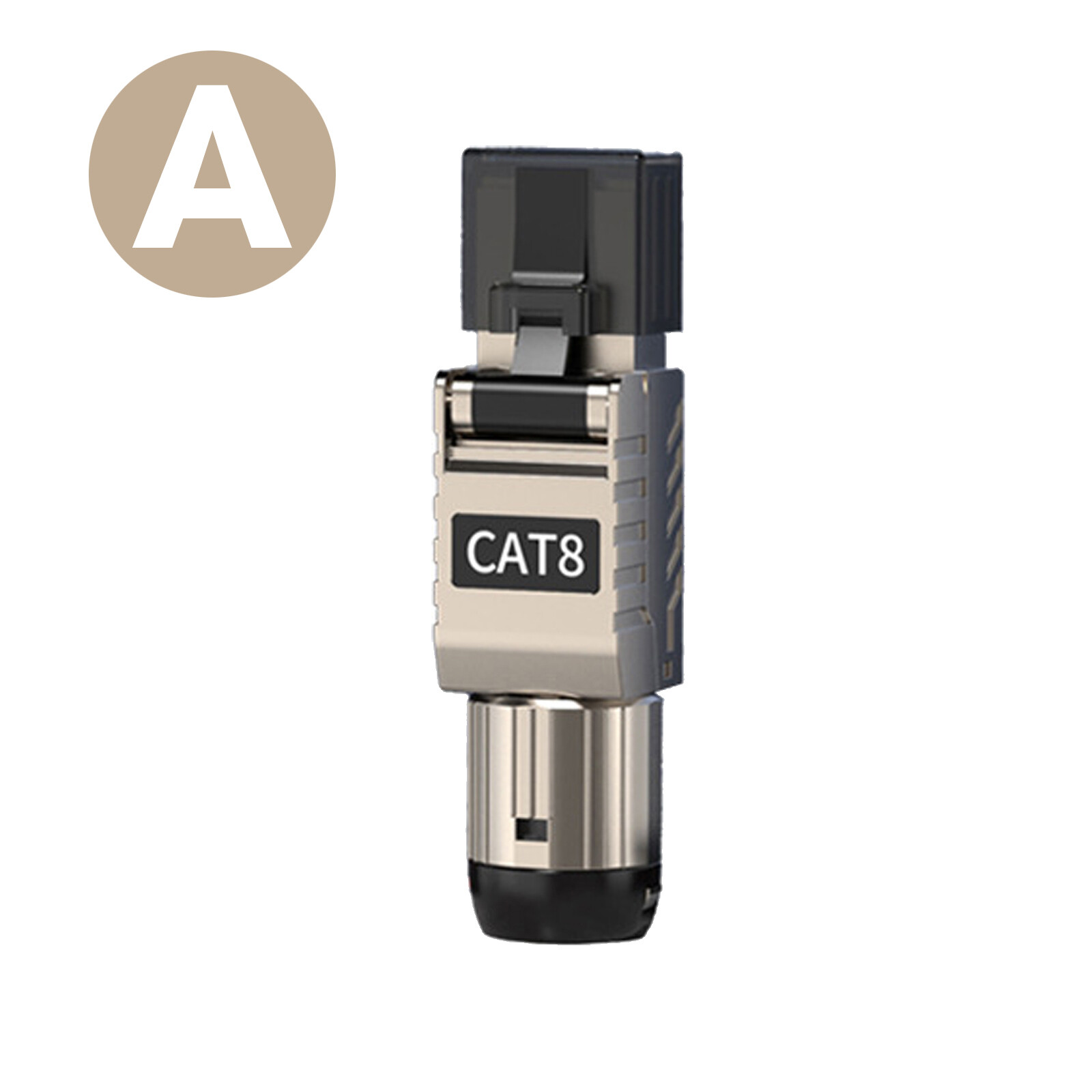 10PCS RJ45 Cat8 Cat7 Cat6A Connectors RJ45 Metal Tool Free Termination