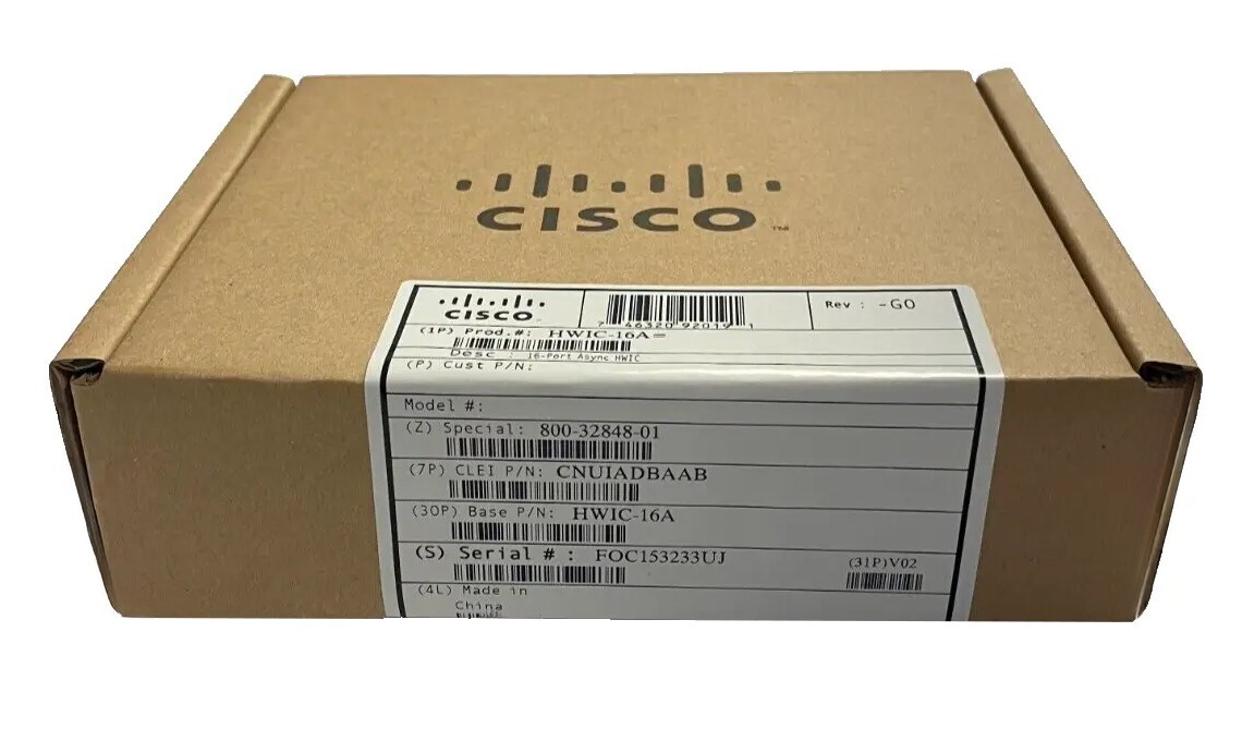 CISCO HWIC-16A 16 PORT ASYNC HIGH SPEED WAN INTERFACE 73-12950-01 CNUIADBAAB