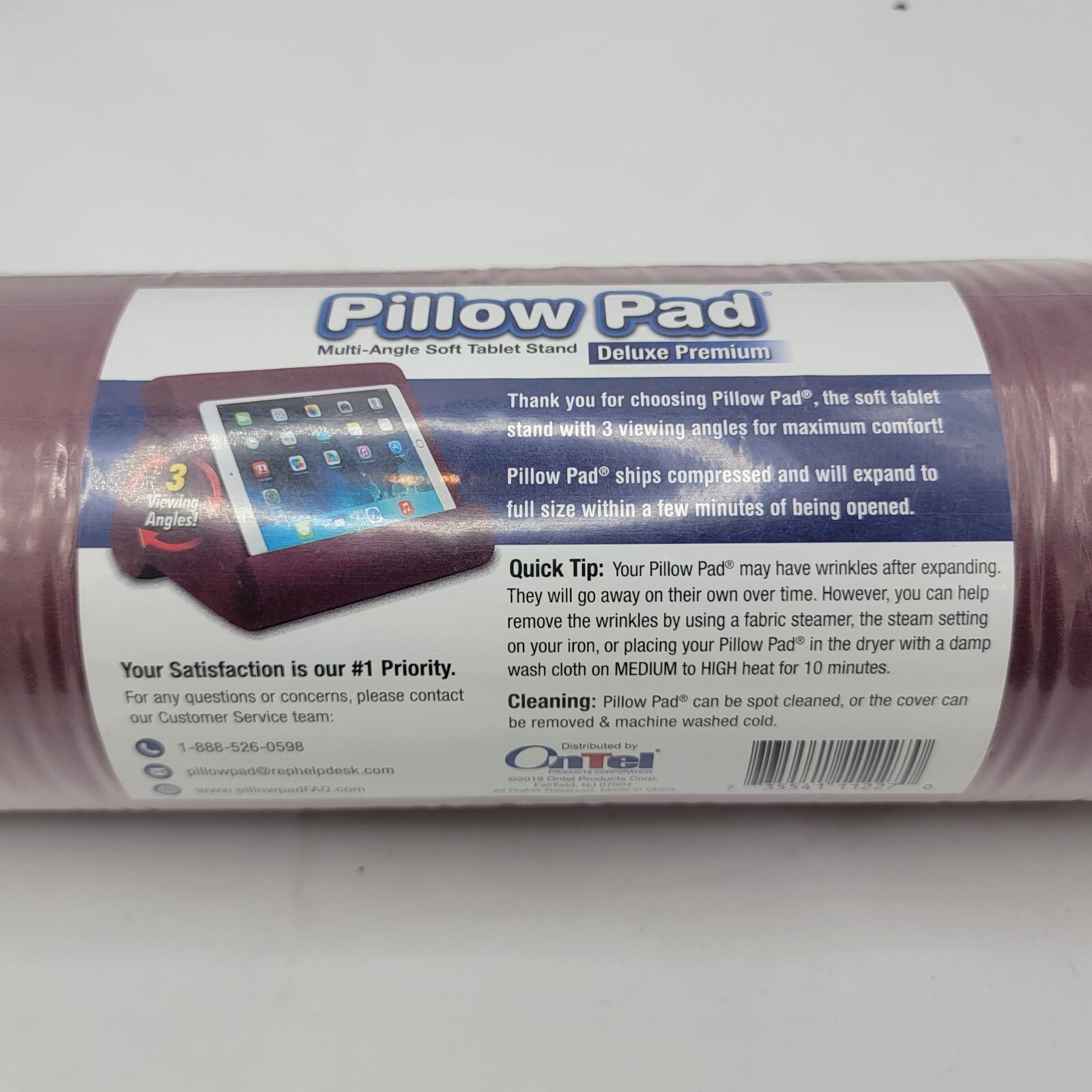 Pillow Pad Multi-Angle Soft Tablet Stand With 3 Viewing Angles Deluxe