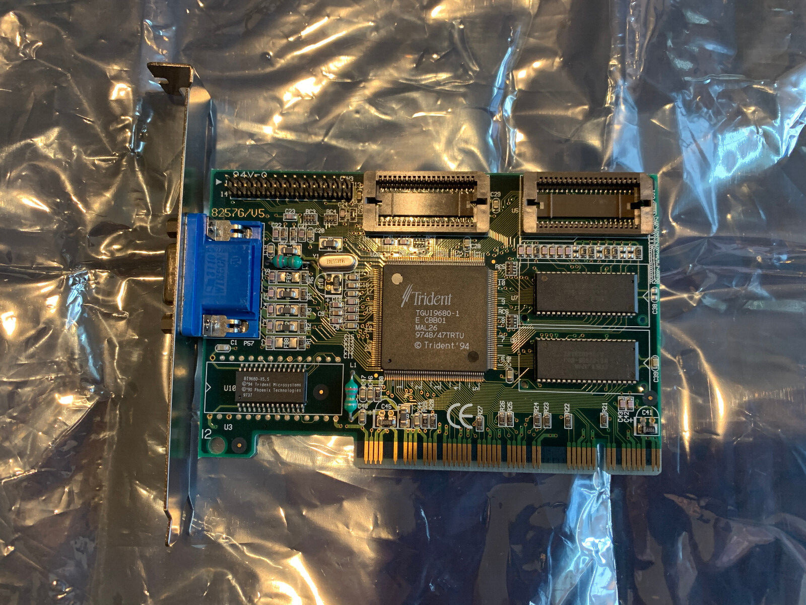 TRIDENT 8257G V5 PCI Video Card TVGA96PCI Tgui9680-1 - Made In U.S.A