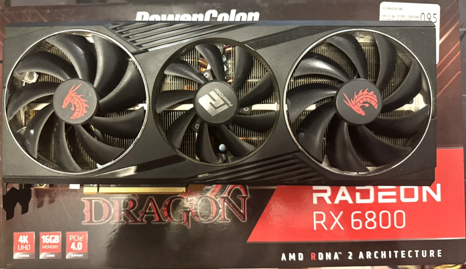 PowerColor Red Dragon AMD Radeon RX 6800 3DHR OC 16GB GDDR6 Graphic Card