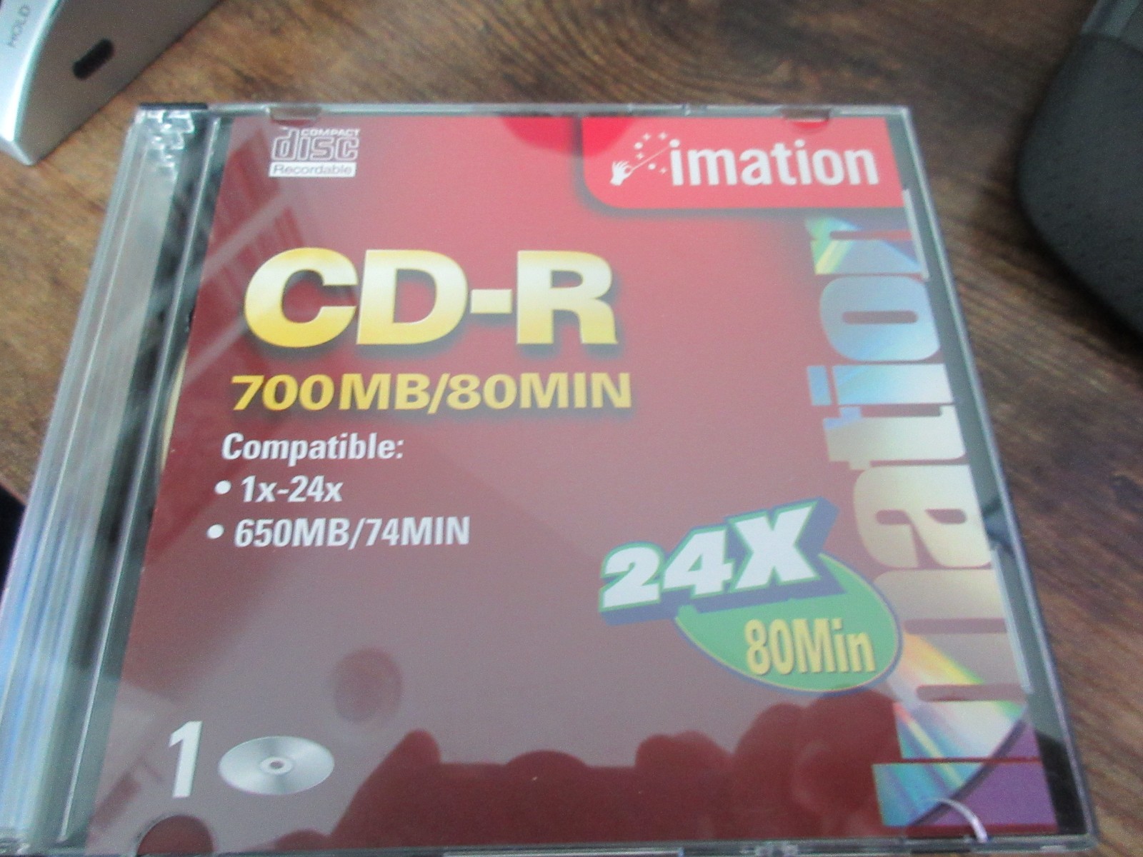 LOT OF 7 NEW IMATION CD-R 700MB/80MIN 24X COMPACT DISCS - NICE