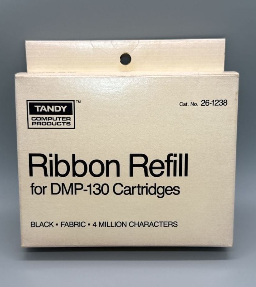 NOS Tandy Zip Pack Ribbon Refill for DMP-130 Cartridges 26-1238 Radio Shack Vtg