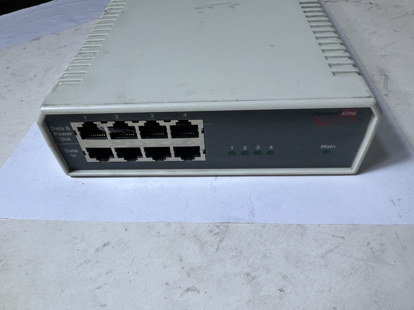 MICROSEMI PowerDsine 3504G 4-Port 802.3af Midspan PoE Injector (PD-3504G/AC) 