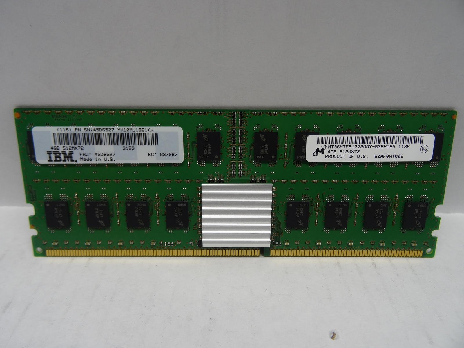 IBM 45D6527 4GB POWER 6 DDR2 MEMORY DIMM 533MHZ FOR 8234-EMA PSERIES