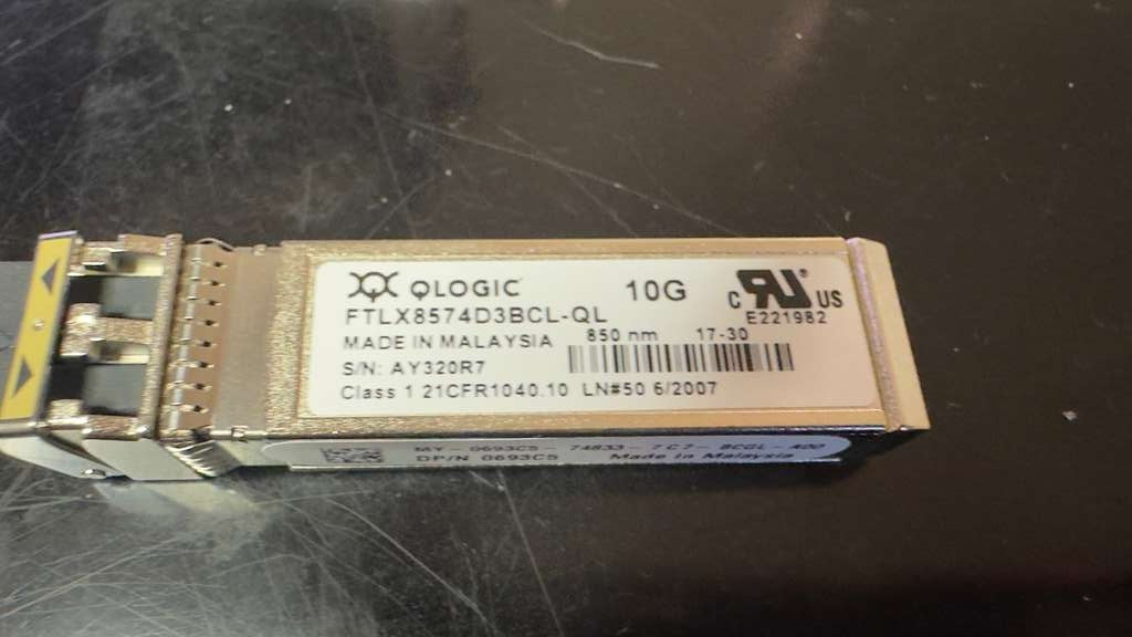 5 QLogic FTLX8571D3BCL-QL Class 1 850nm 10G SFP Transceiver Module