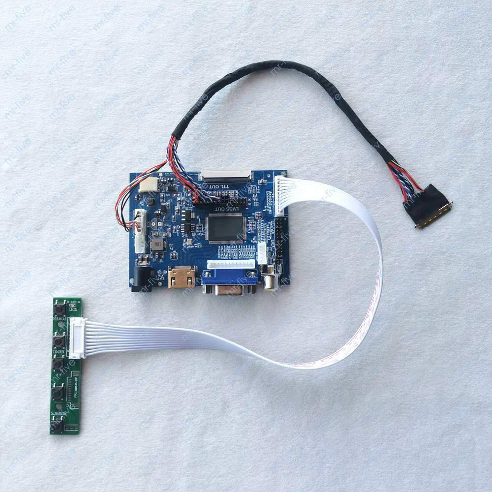 For LVDS 40-Pin 2ch 6bit 1920*1080 Laptop Panel HDMI+VGA+AV Controller Board Kit