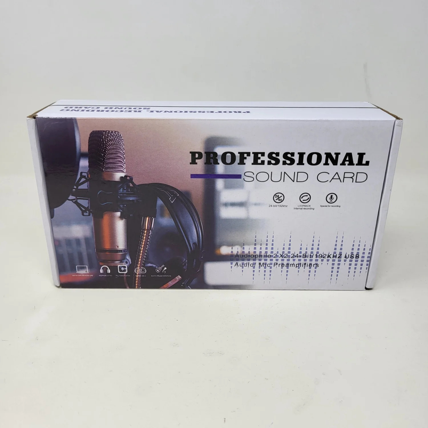 New Professional 2 USB Audio Interface Sound Card