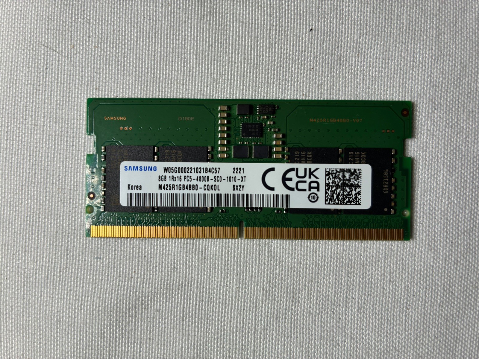 Samsung 8GB DDR5 4800MHz PC5-4800B SODIMM Laptop RAM M425R1GB4BB0-CQKOL