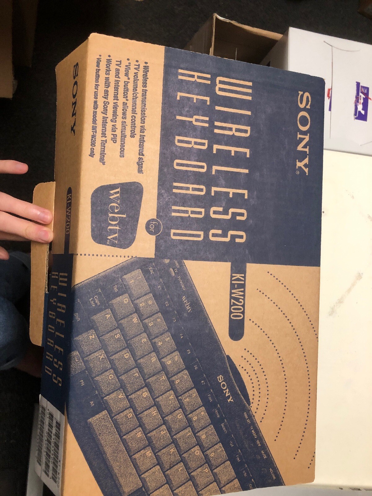 Sony WebTv Wireless Keyboard KI-W200 Model: SWK-8640 1997