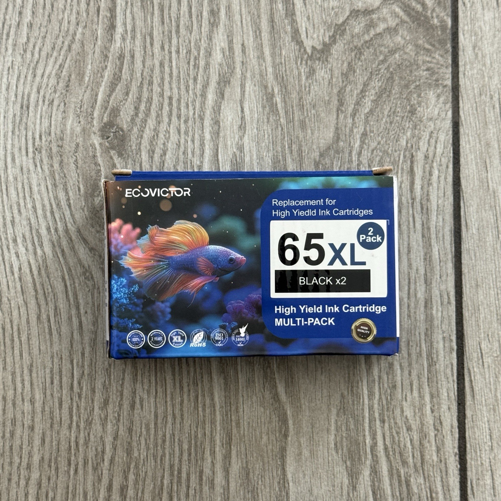 ECOVICTOR 65XL High Yield Ink Cartridge Multi-Pack Black x1 Color x1