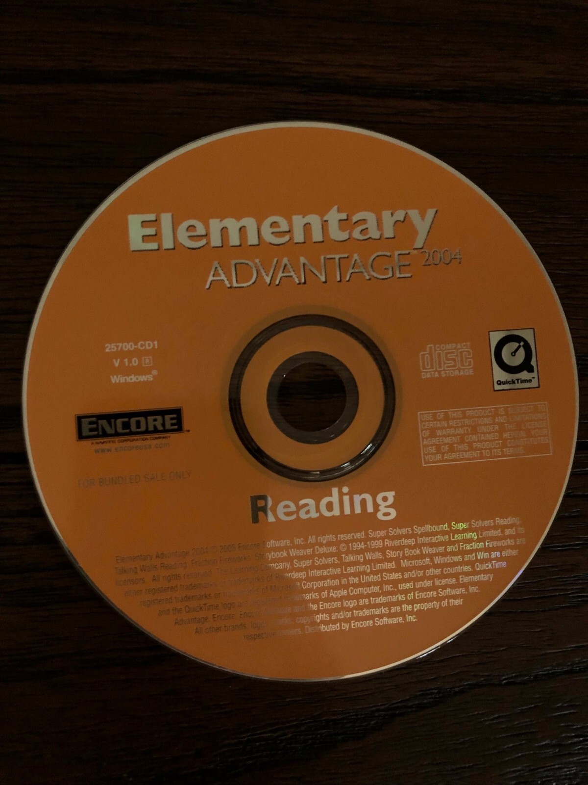 Elementary Advantage 2004 - Reading - vintage PC children learning software CD