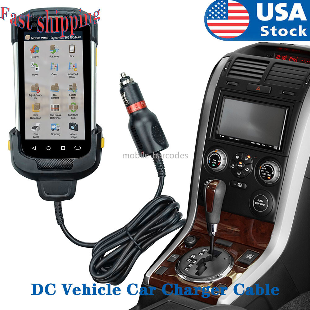 For  Zebra DC Vehicle Car Charger Cable TC70 TC75 TC77 CHG-TC7X-CLA1-01