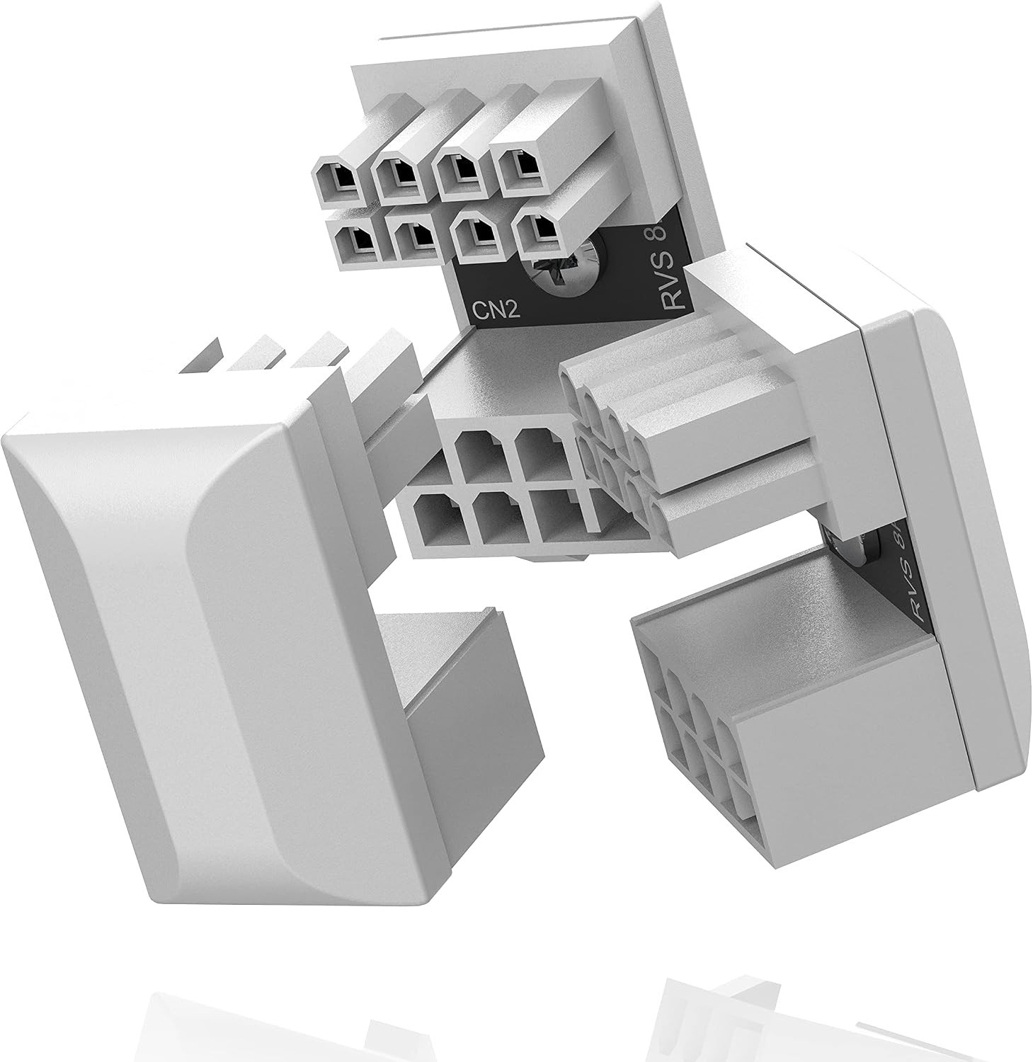 GPU VGA PCIe 8 Pin U Turn 180 Degree Angle Connector Power Adapter Board for ...