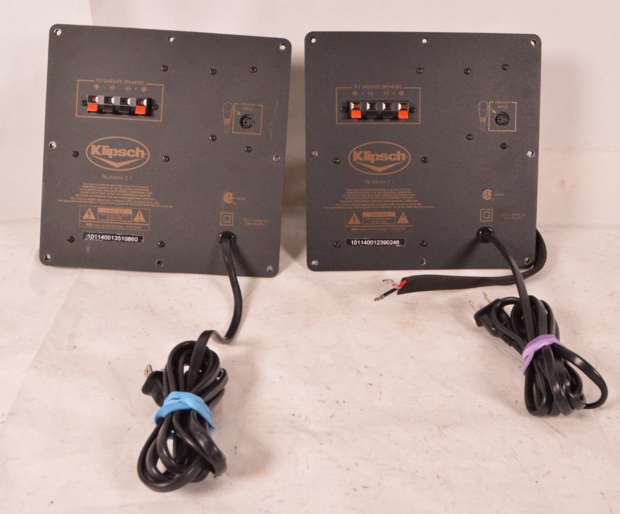 Klipsch ProMedia 2.1 THX Subwoofer Plate Amplifier Amp Tested Working