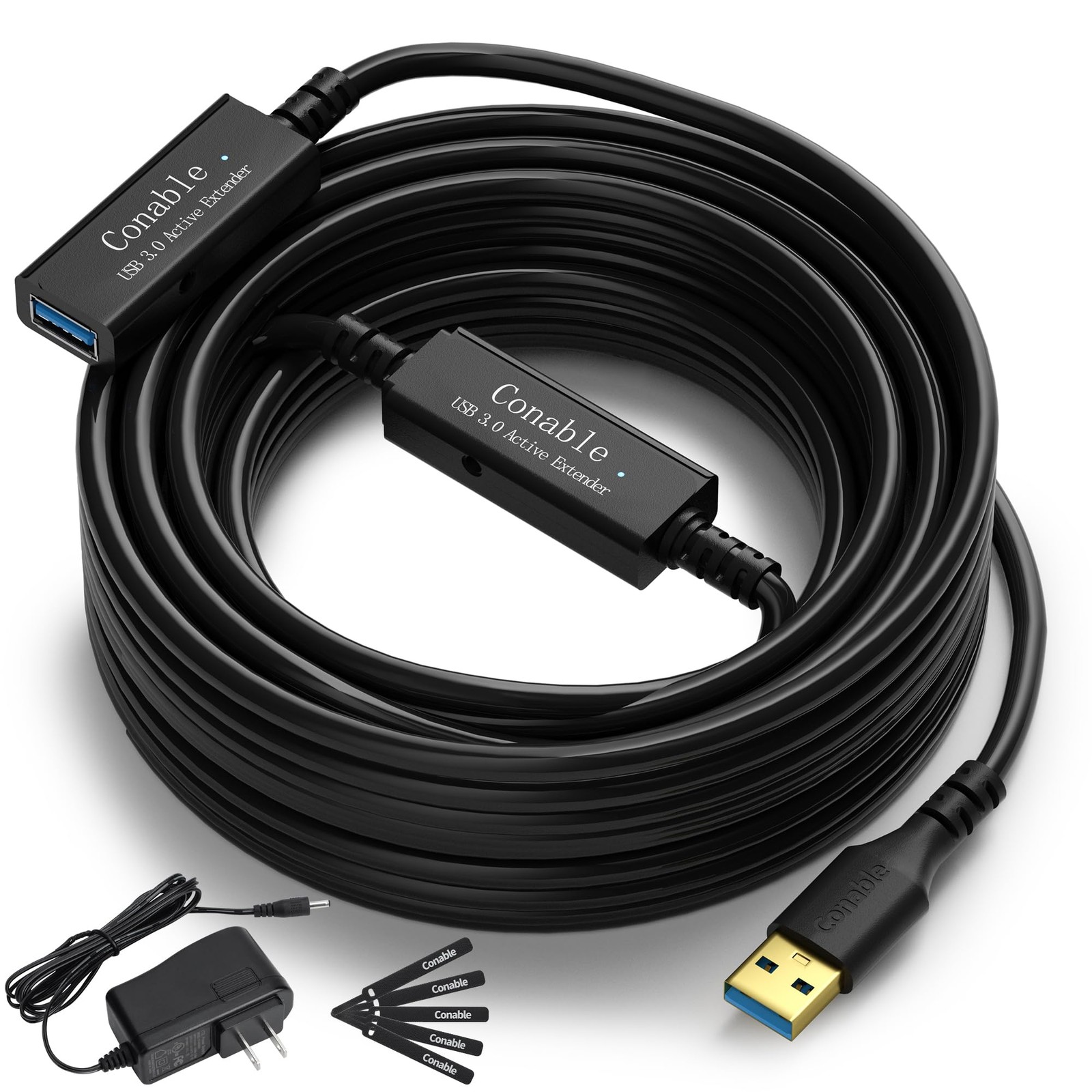 Usb 3.0 Active Extension Cable 50 Feet, Long Usb Type-a Male To Female
