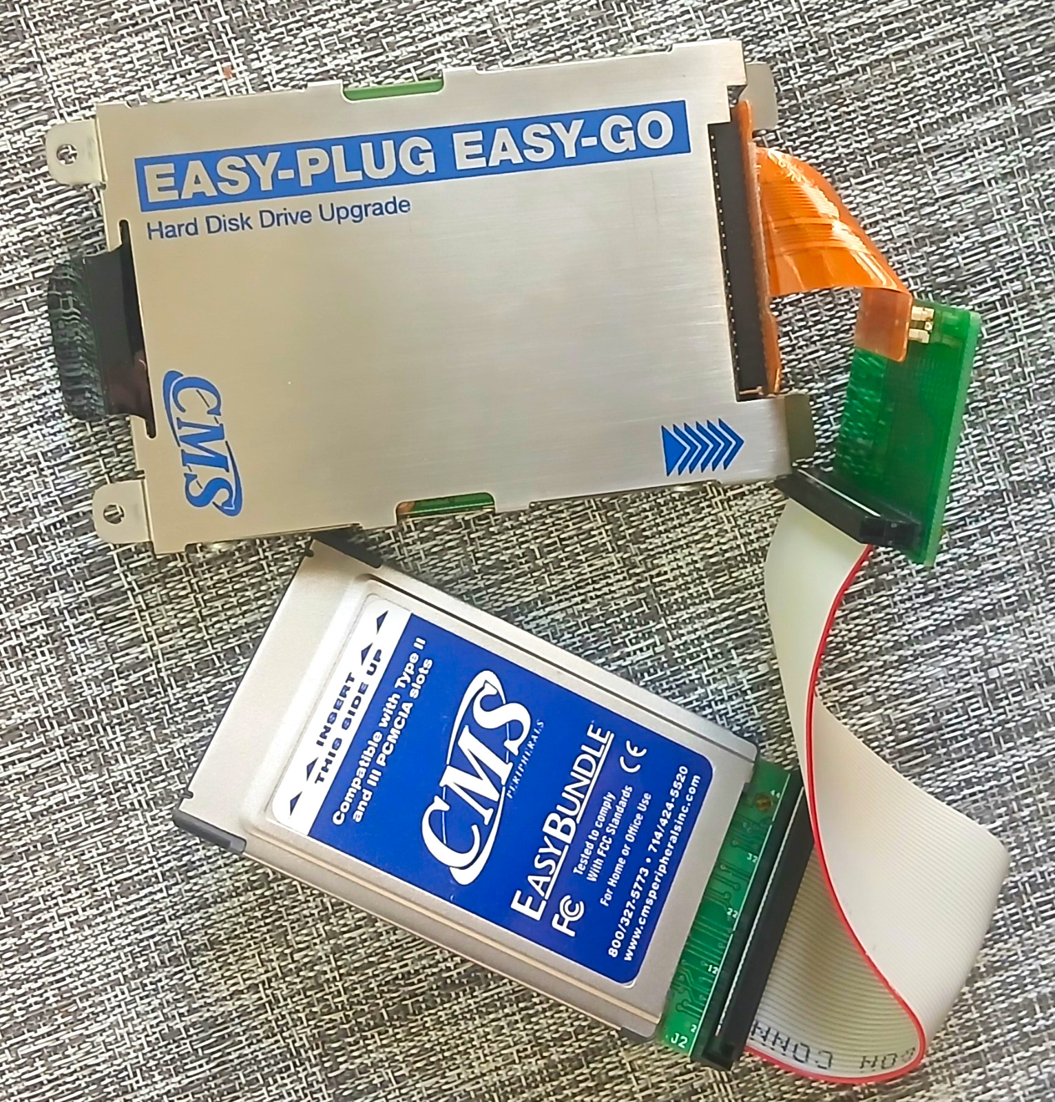 CMS Easy-Plug Easy-Go PCMCIA Hard Drive Kit IBM Travelstar 30GB Tested Working