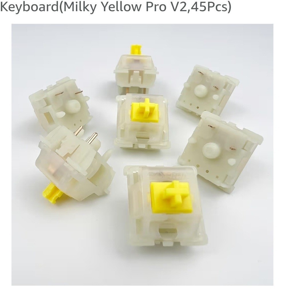 Gateron G Pro 3.0 Yellow Mechanical Keyboard Switches 90 Pcs Linear 3-Pin G270
