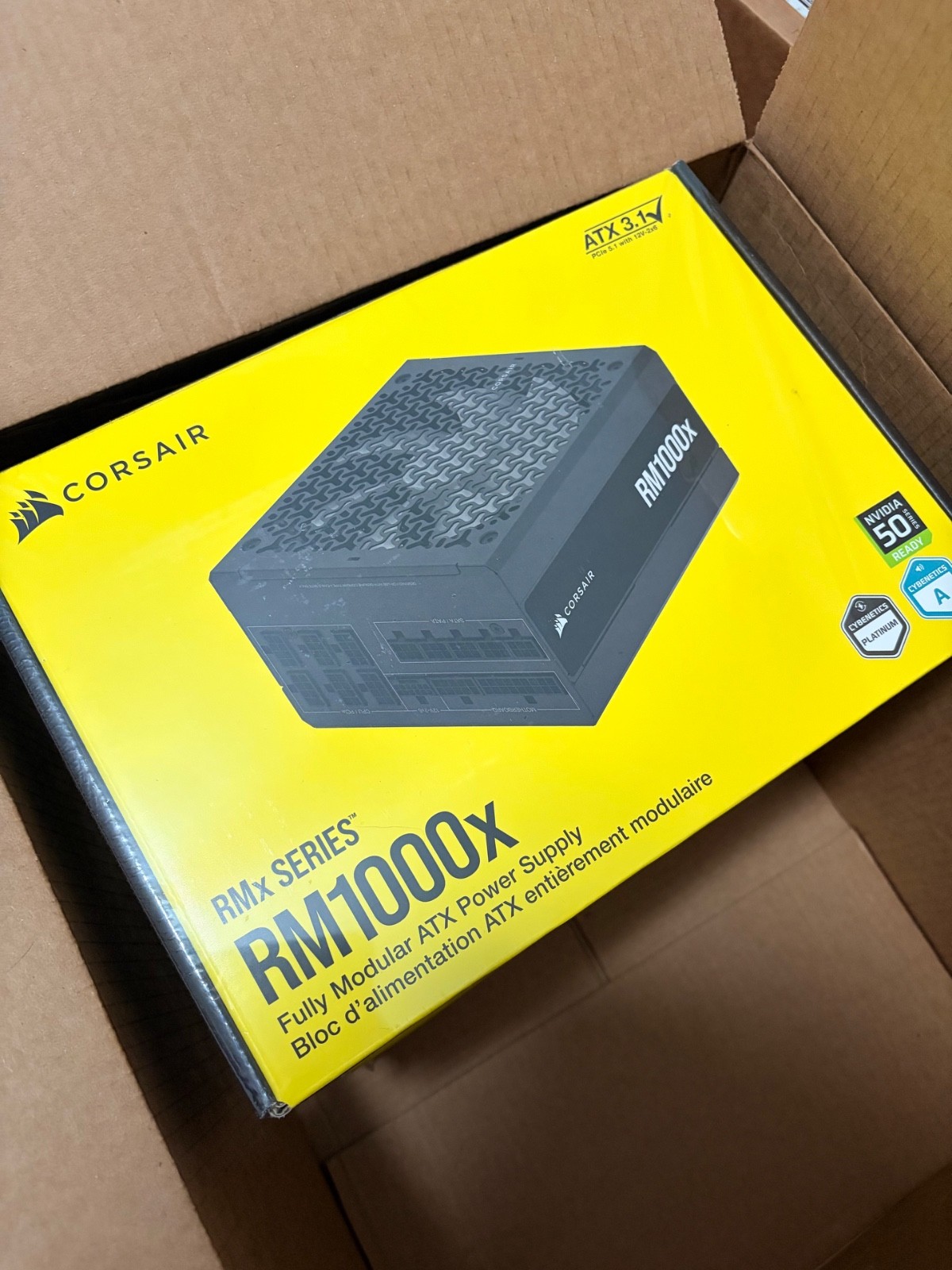 CORSAIR RM1000x 1000W ATX 3.1 PCIe 5.1 Modular Power Supply NEW SEALED