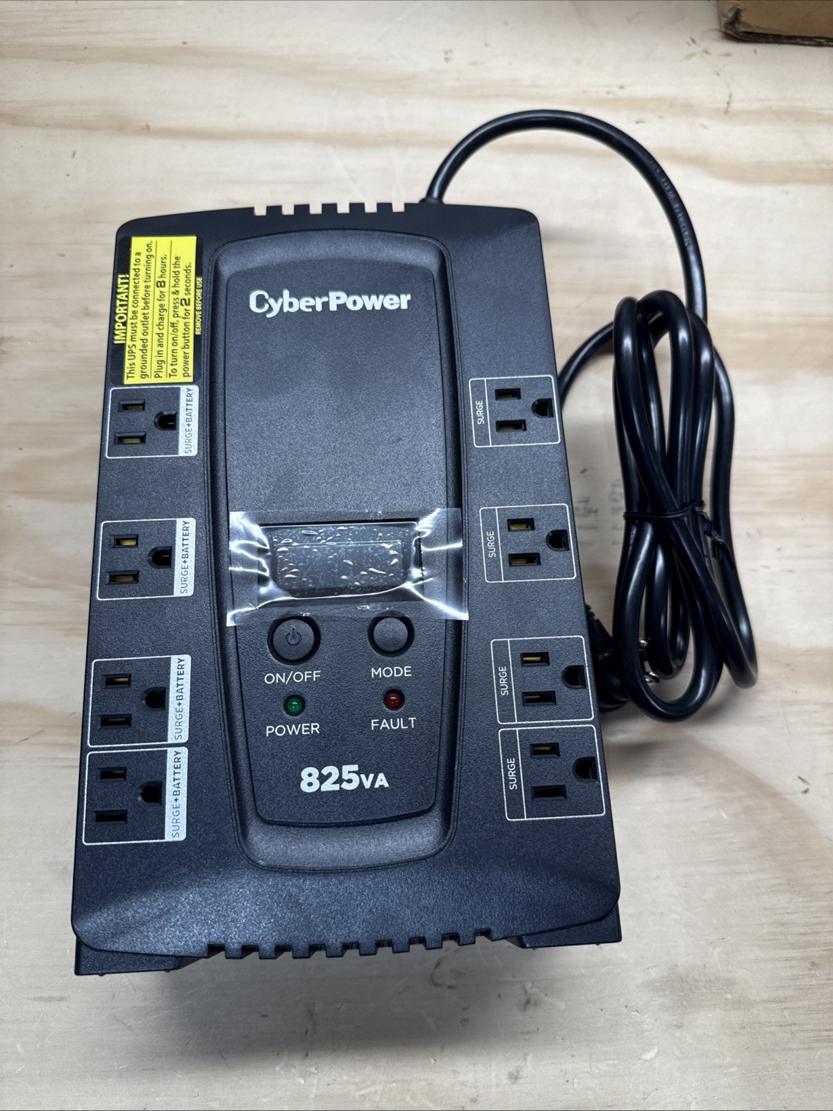 Good Condition CyberPower CP825AVRLCD Intelligent LCD UPS System, 825VA/450W
