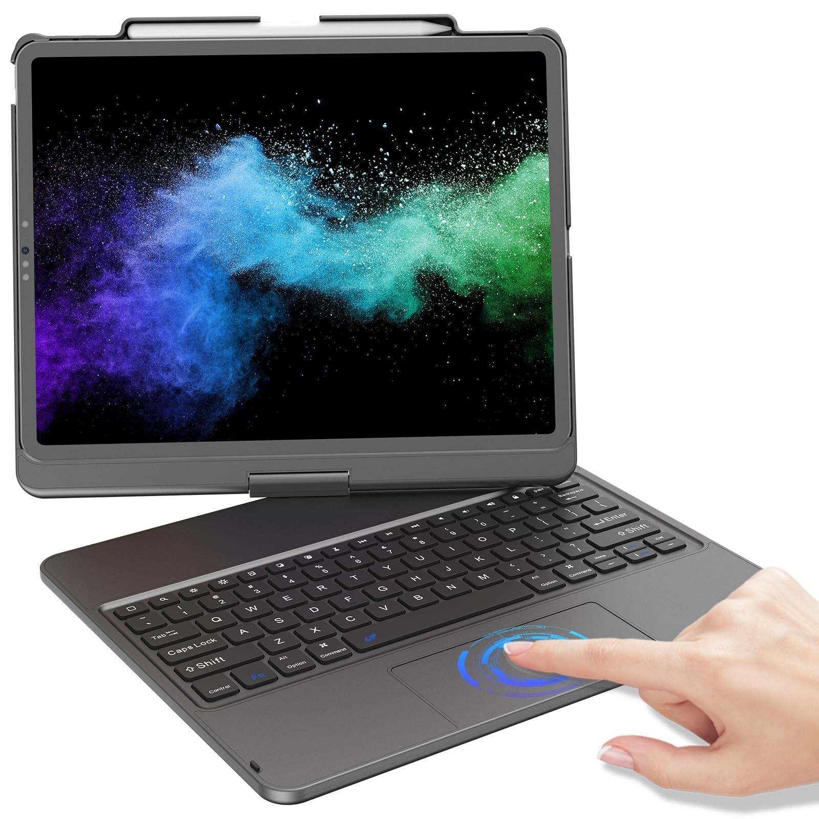 KBCASE Touch Keyboard Case for iPad Air 13-inch (M2) 2024/ iPad Pro 12.9 inch...
