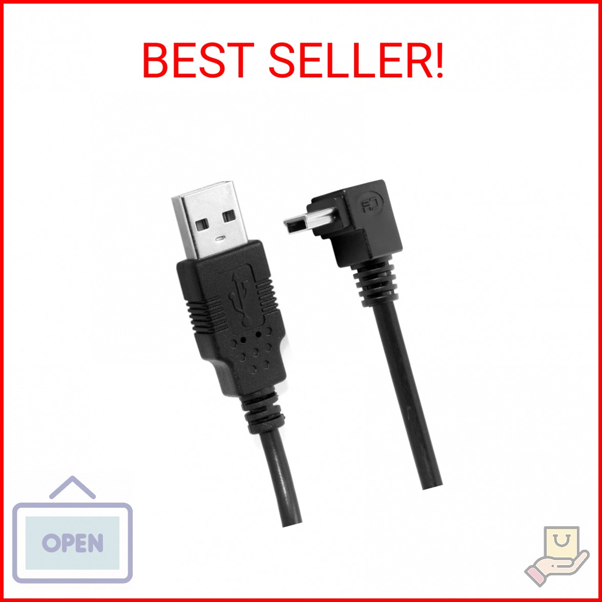chenyang Mini USB Cable USB 2.0 Male to Mini USB 5 Pin Male 90 Degree Down Angle