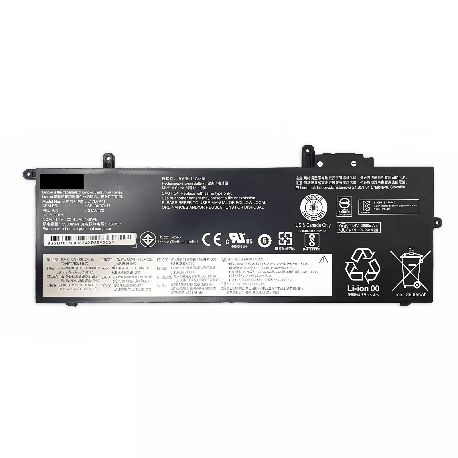 L17L6P71 01AV470 L17M6P71 L17C6P71 Battery For Lenovo ThinkPad X280 A285