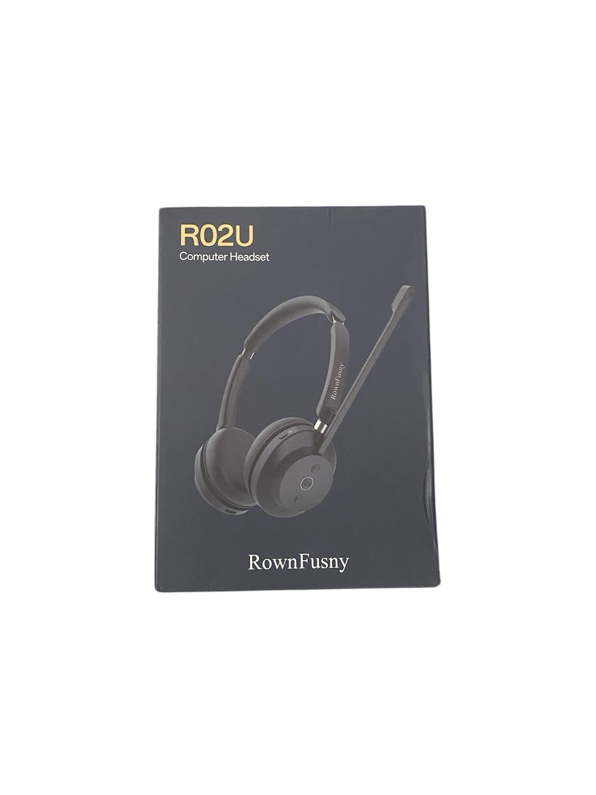 Rown Fusny R02U Computer Headset Wireless Bluetooth Noise Cancelling Comfort...