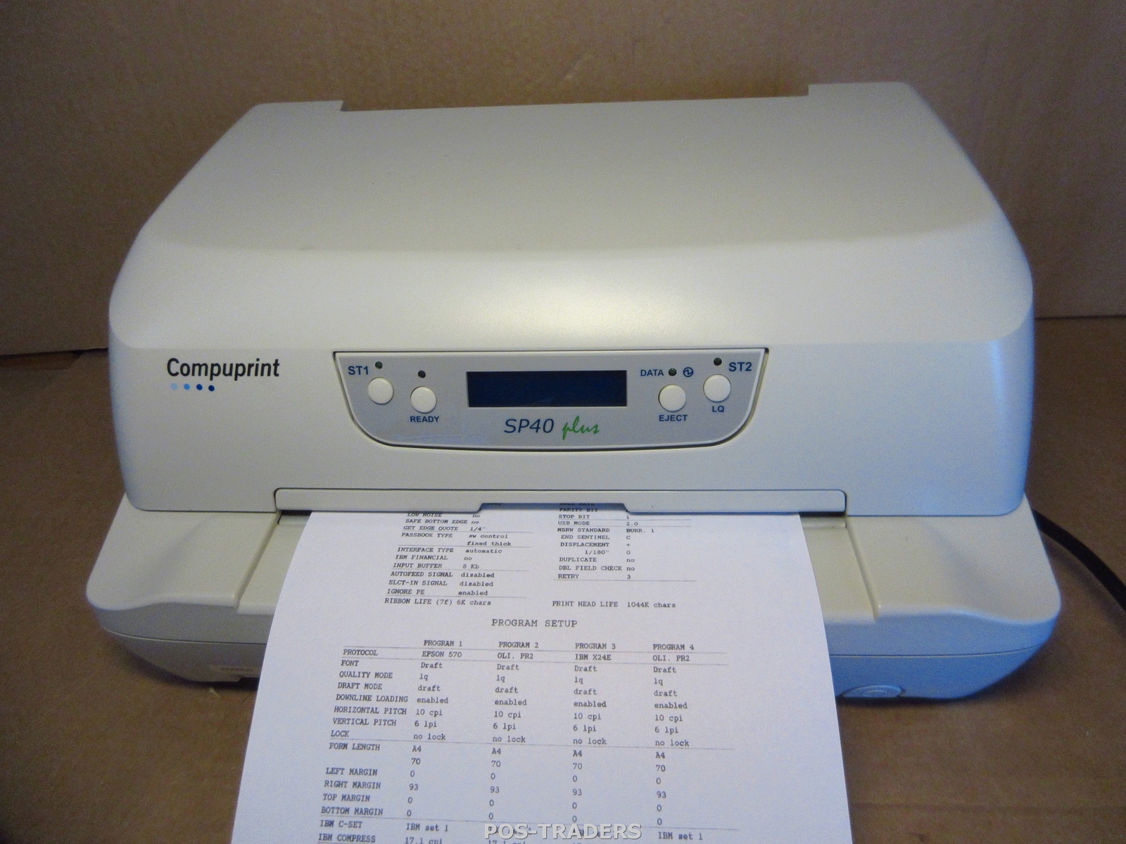 Compuprint SP40 PLUS M00649 USB Passbook 24-Pin A4 Matrix Impact Printer TESTED 