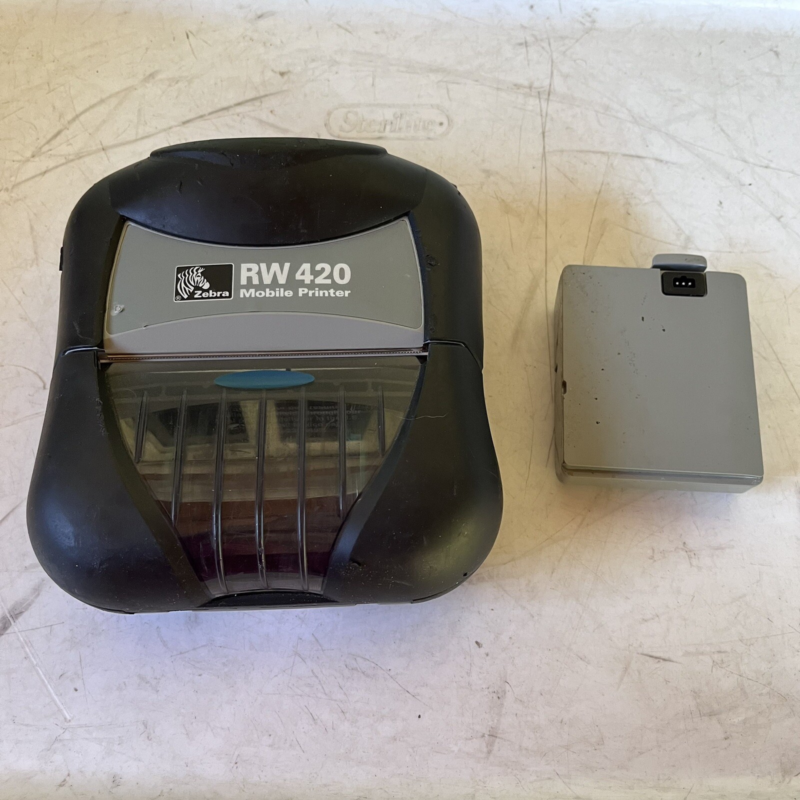 Zebra RW420 R4D-0U0A000N-00 Thermal Mobile Printer Bluetooth USB Sold As Is