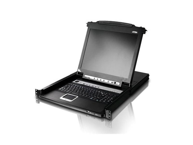Aten CL5708M 8-Port 17in Single Rail LCD KVM Console