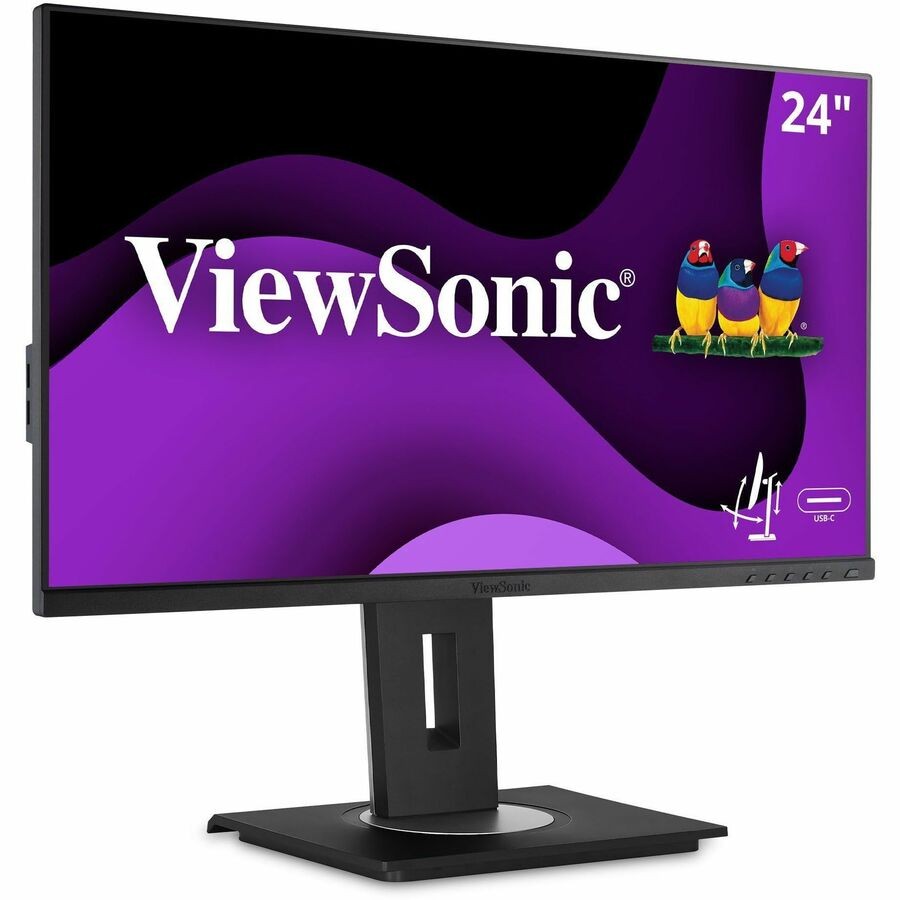 ViewSonic VG2456 24 Inch 1080p Monitor, IPS Display with 60W USB-C for Smooth