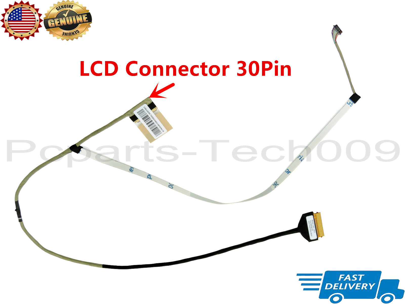Genuine LCD Video Display Screen EDP Cable For MSI MS-16R1 laptop 30pin VS 40pin